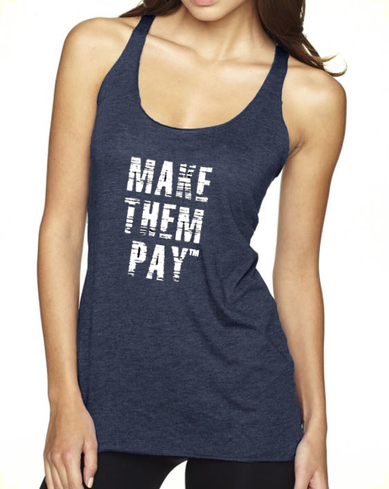 MTP Vintage Navy Tank Make Them Pay Vintage Navy Tank